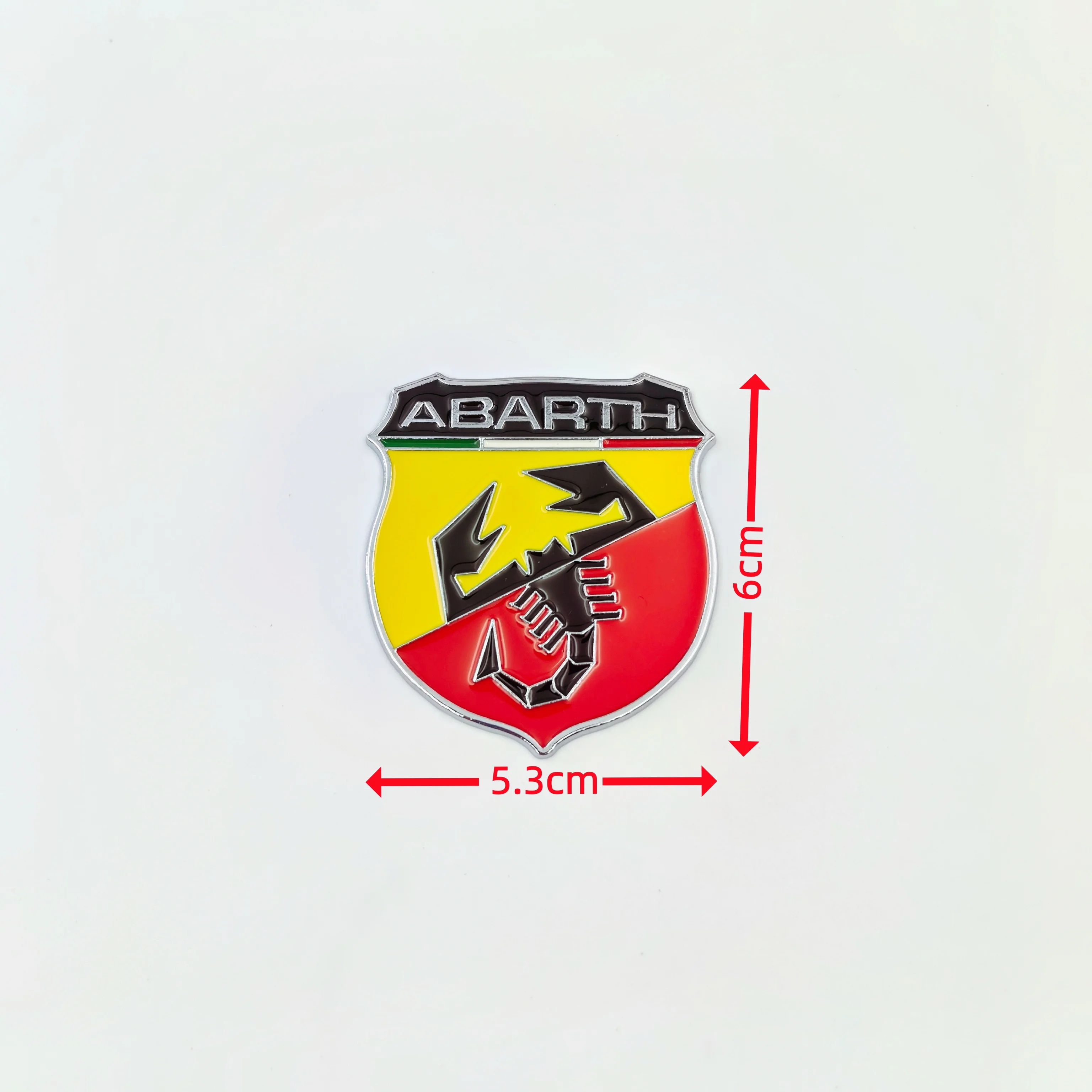 2PCS 3D Metal Fiat Abarth Car Emblem Badges for 500 Tipo FR Punto Ducato Stilo Palio Bravo Pondo Viaggio -  Decals Accessories