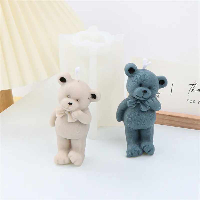 yunhuang Stampo per Orsetti 3D - Stampo per Sapone Orsetto in Silicone per Realizzare Candele