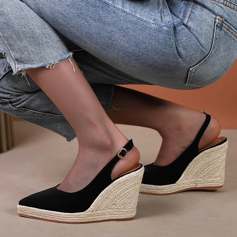 Casual Heels Closed Shoes Pointed Pumps Sandals Ladies Basketball Platform Women\'s Sneakers on Thick Soles Clogs On A Wedge Slin