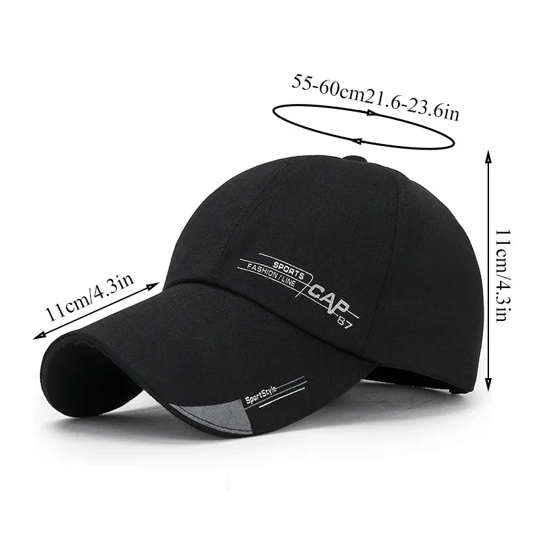 2024 New Men Summer Hat Sport Baseball Caps Outdoor Running Visor Cap Sunscreen Cotton Mesh Snapback Caps for Men Women Gorras