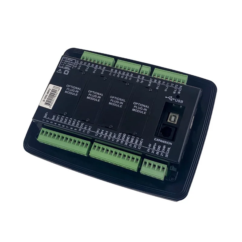 1 PCS D500 Generator Automatic Mains Failure Control Panel/AMF Controller Replacement Parts Black D500 MK2