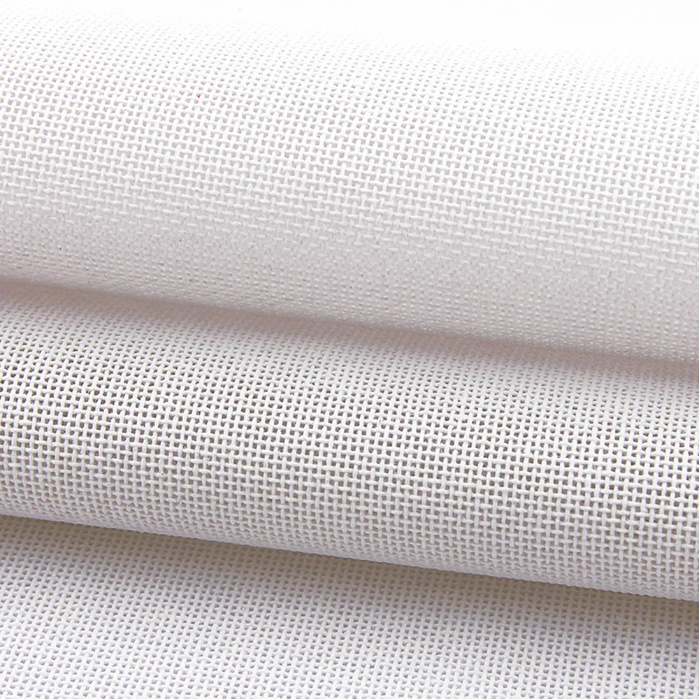 NEUE 1PC Polyester Baumwolle Mesh Stickerei Tuch Kreuz Stich Stoff Weben Tuch Stoffe Handgemachte Handwerk Kleidung Zubehör