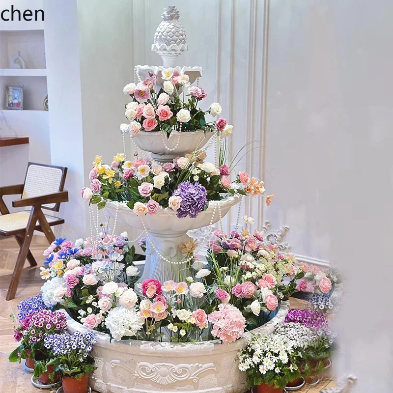 

YFY three-layer wedding fountain courtyard decoration balcony flowing water feature ornament