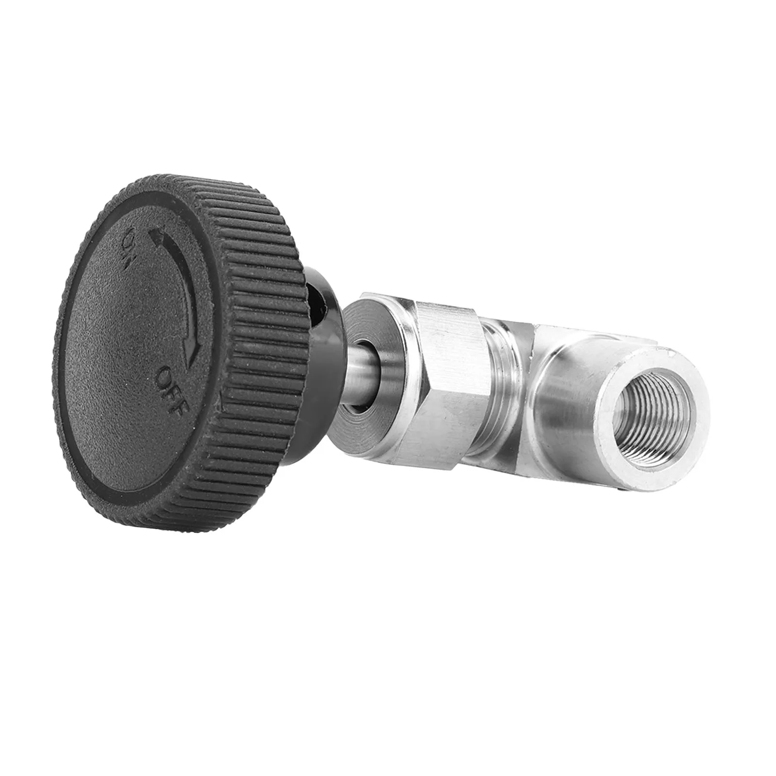 304 الفولاذ المقاوم للصدأ BSPP أنثى الموضوع صمام كروي مستقيم مناسبة لنقل المياه الغاز النفط الوقود وغيرها من وسائل الإعلام #4