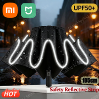 Xiaomi Umbrella Windproof Strong Reflective Stripe Reverse Automatic Fold Umbrella UV Umbrella Insulation Portable Parasol New