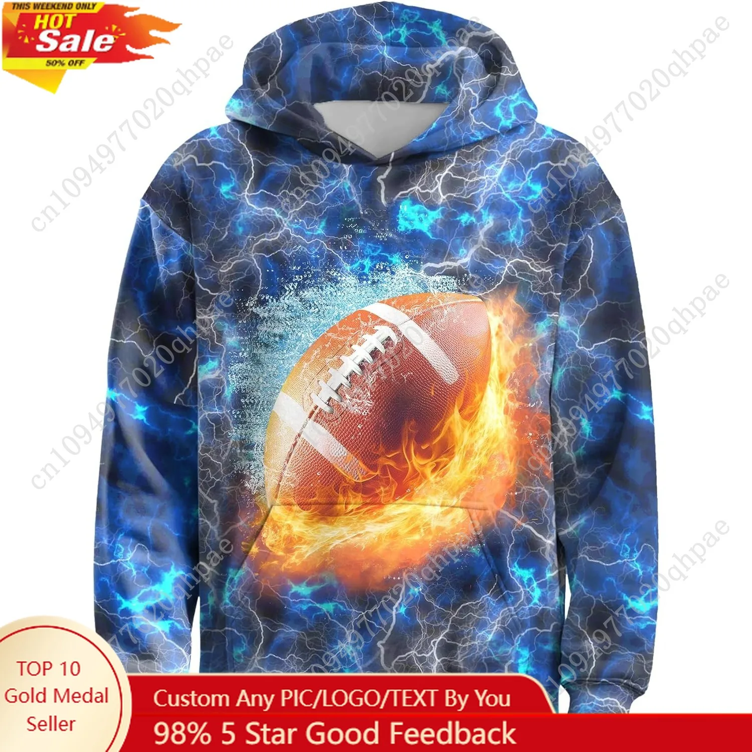 

3D Novelty Hoodie Pullover for Boys Girls, Long Sleeve Hoodies Sweatshirt, Hoody Hooded for Kids Youth