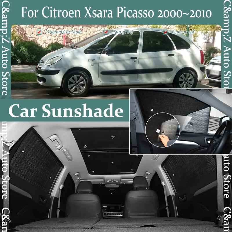 

Car Sun Visor For Citroen Xsara Picasso 2000~2010 Anti-UV Window Pads Sun Shades Covers Windshields Sun Shields Auto Accessoires