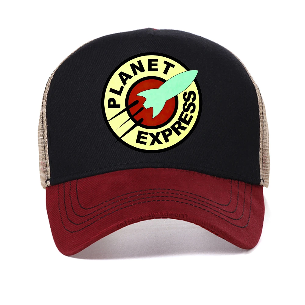 Planet Express Funny print baseball cap Casual Fashion Streets Hip Hop hat unscreen mesh Snapback Caps Breathable sun hats