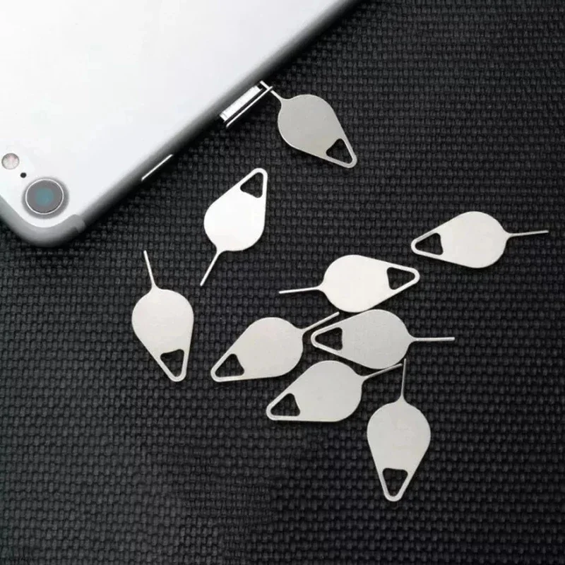 100/10Pcs SIM Karte Entfernung Nadel Pins Hebeln Auswerfen Sim Karte Tray Offene Nadel Pin für IPhone Samsung Xiaomi Micro SD Karte Werkzeug