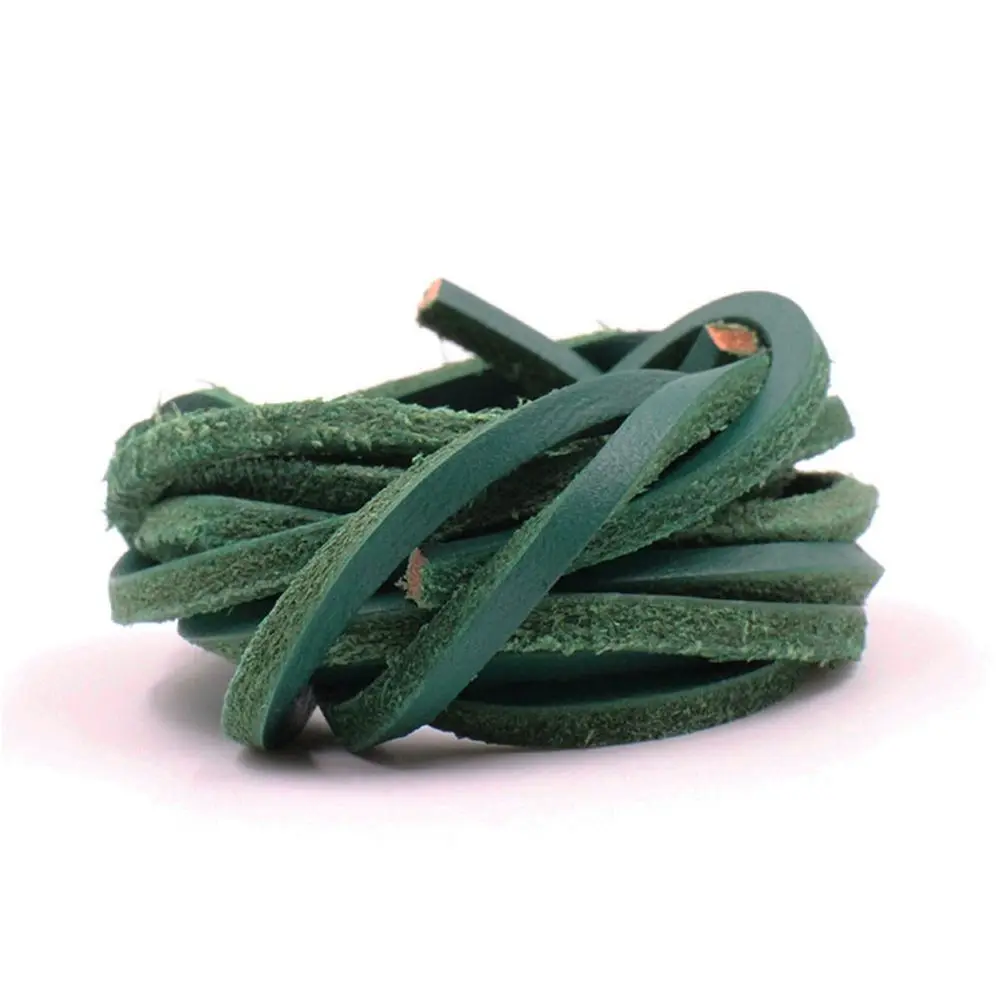 

100CM Strings Colorful Boot Unisex Shoestring Leather Shoelaces Shoe Rope Cowhide laces