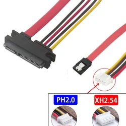 Computer Battery XH2.54mm & PH2.0 Small 4PIN+SATA Transfer Hard Disk Drive Data Power Supply Line 7+15P Cable 0.2M 0.3M 0.4M