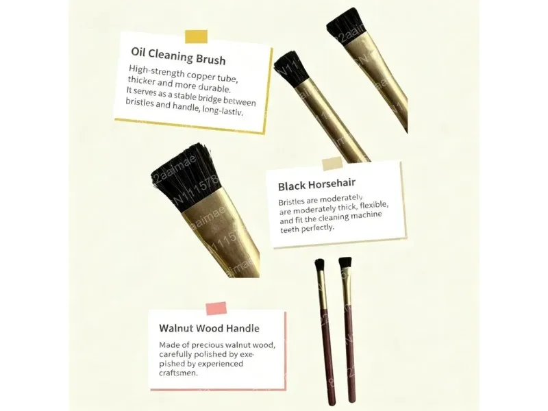 Natural Horsehair Watch Cleaning Brush Tool for Watchmakers Dust and Oil Removal on Watch Movements