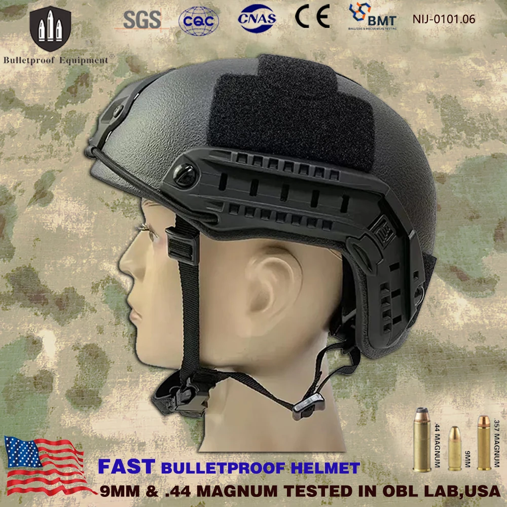 Level 3A 0106.01NIJ IIIA 3A Bulletproof Helmet FAST Low Cut BOA CAM FIT Dial EPIC Liner Tactical Ballistic Helmet