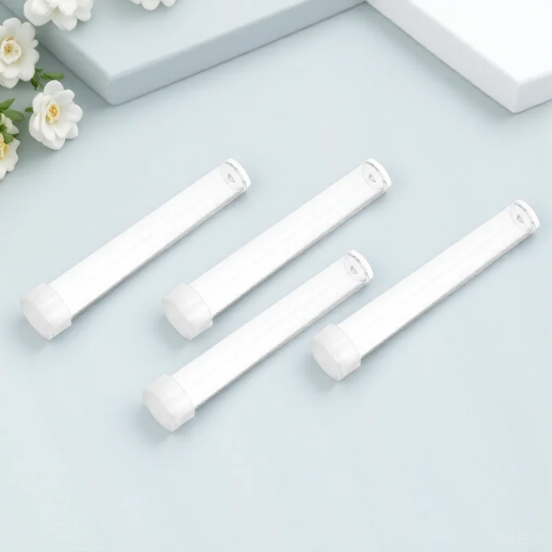 

100pcs Clear Test Tubes Premium Hard Shell Leak-Proof Portable Storage For Cosmetics Lotion Samples Bead Craft Candy Experiments