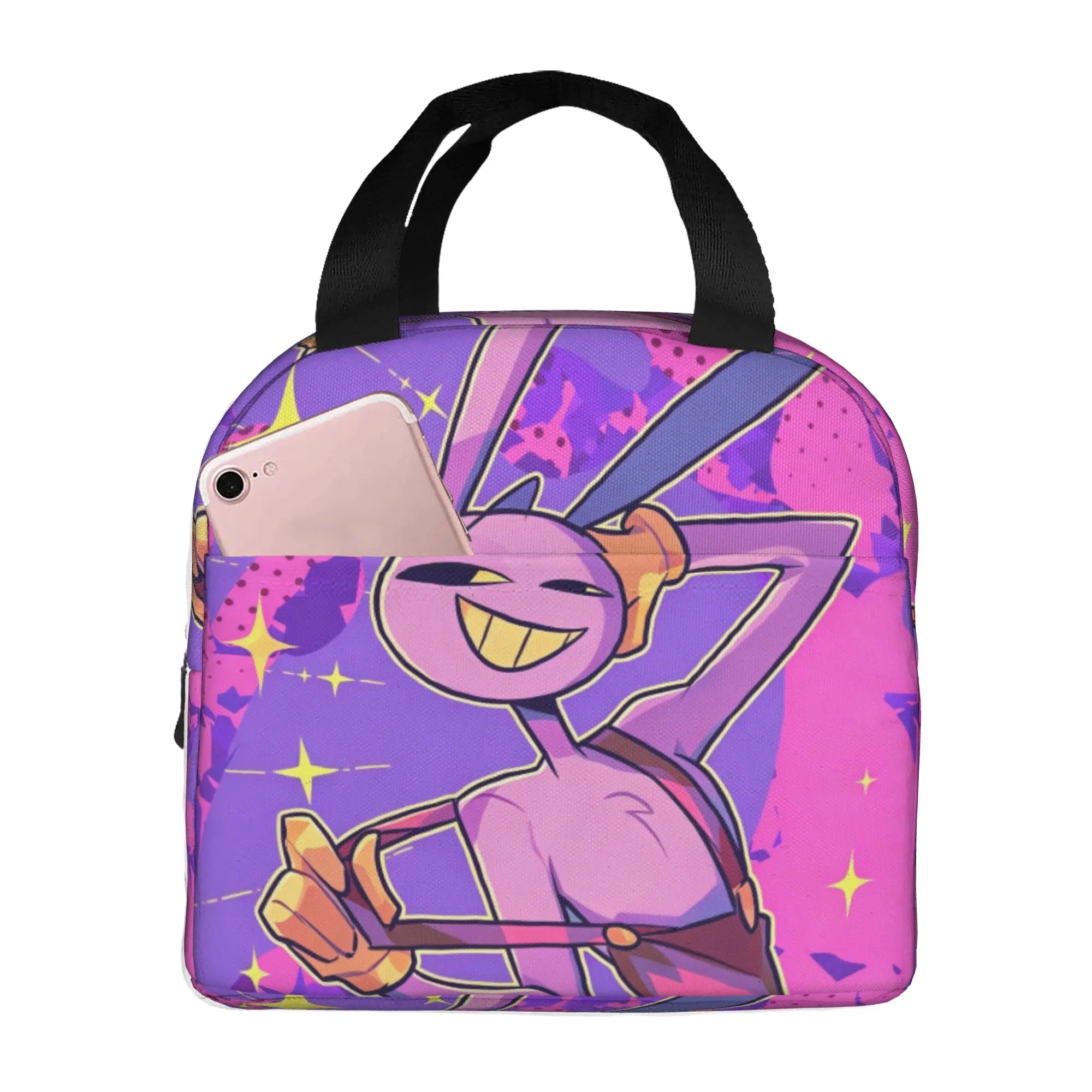 Jax D-Digitals Circus Insulated Lunch Bags for Work School Anime Movie Portable Thermal Cooler Bento Box Women Men