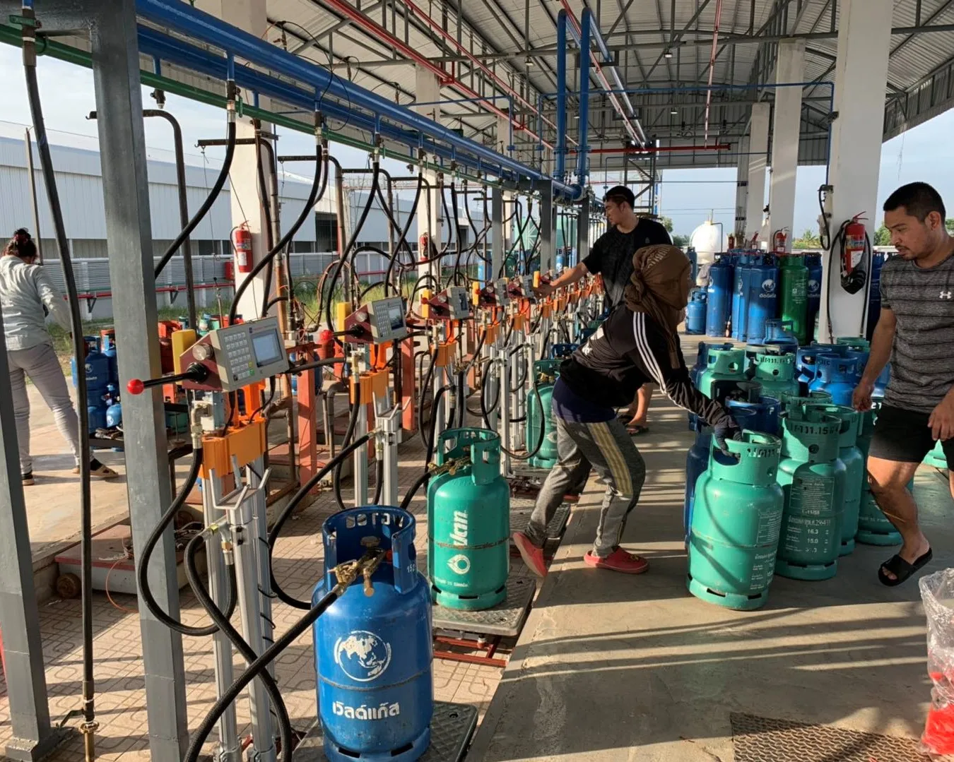 Interlocking Liquid Petroleum Gas Filling Scale Anti-cheating Filling Capacity 2kg-120kg Overfilling Protection
