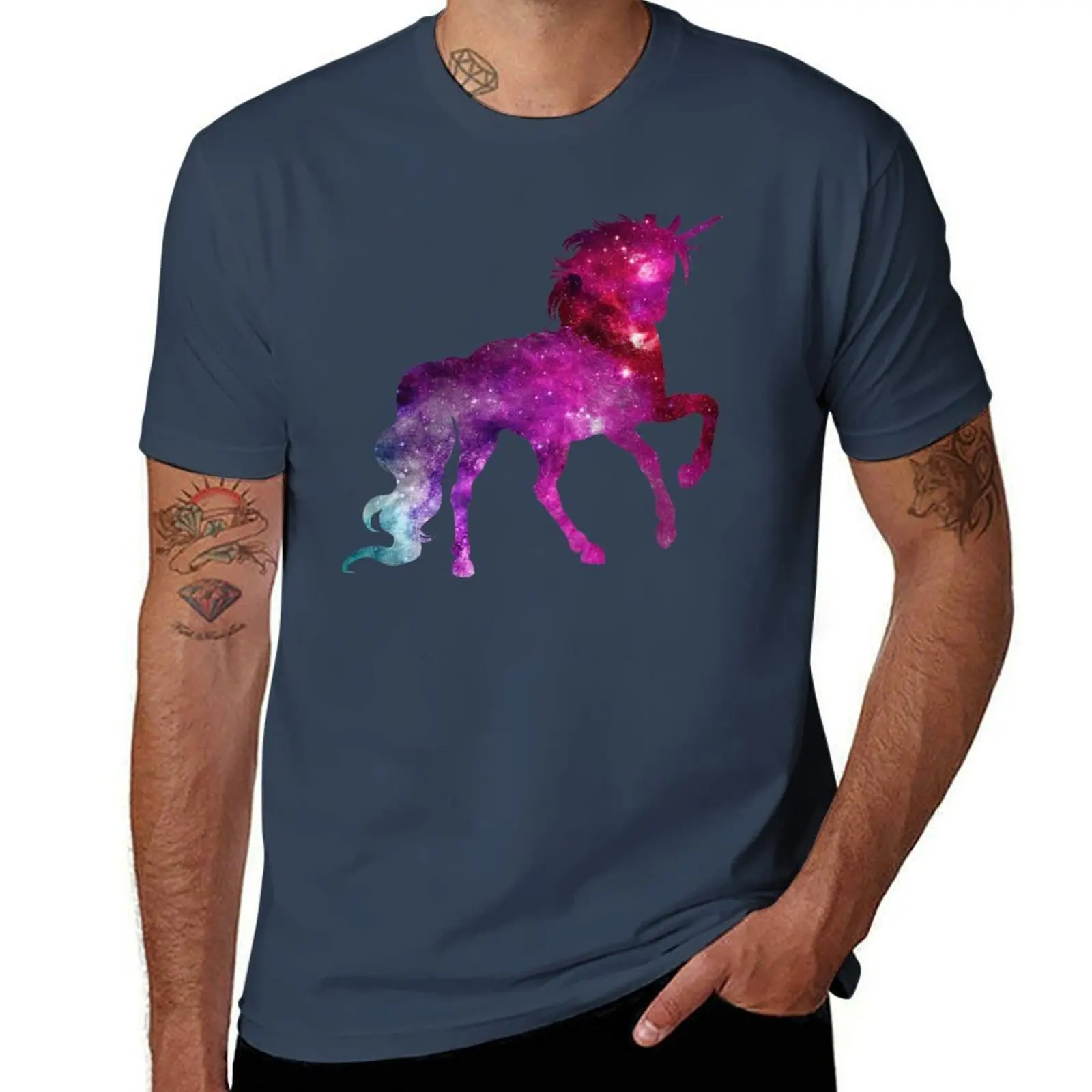 

Unicorn Sparkle Space Galaxy T-Shirt Comfort Stretch Tee Shirt