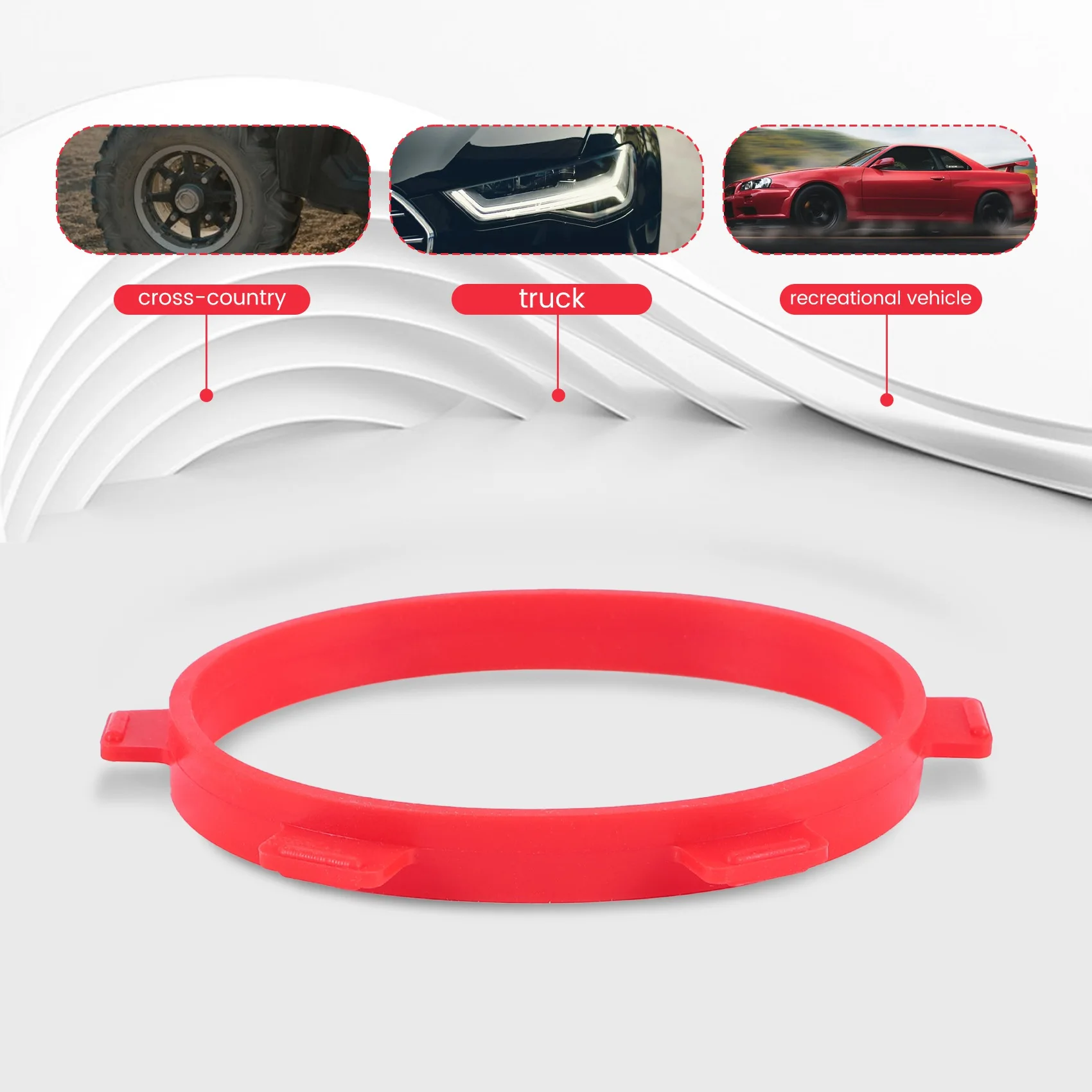 4PC Rubber Tire Mounting Glue Bands Diameter 85Mm For RC Parts 1/8 Buggy 1/10 Short Course Truck Accessories Tools-Y47A
