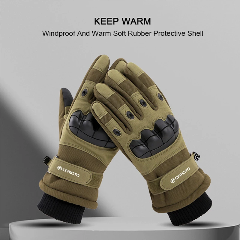 Full Finger Motorcycle Gloves  Moto Racing Riding For CFMOTO CF650 650NK 400NK 250NK 400GT 650MT Waterproof Warm