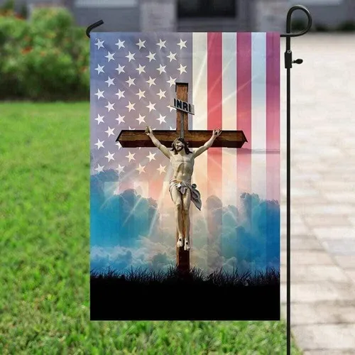 God Jesus He Died For Me I Live For Him Christian American Double-sided Flag XXH LLP LLX uui