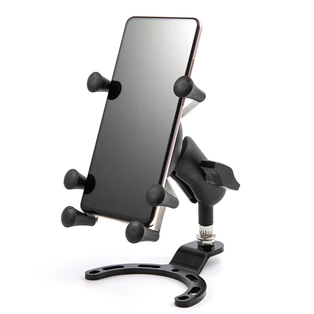 Motorcycle Gas Tank Cap Mount Adjustable Phone Bracket Holder Stand For Yamaha R1 R3 R6 R15 F26N FJR1300 For Kawasaki Z250