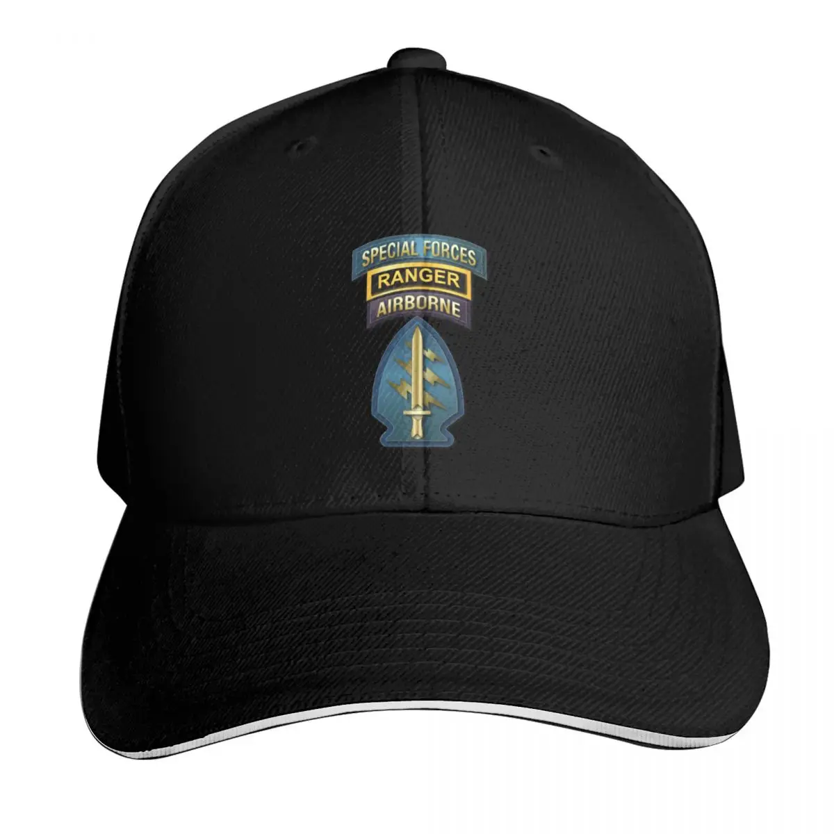 SOF - Special Forces - Ranger -SSI V1 Baseball Cap Streetwear Hip Hop Trendy Vintage Retro Embroidered Lightweight Packable