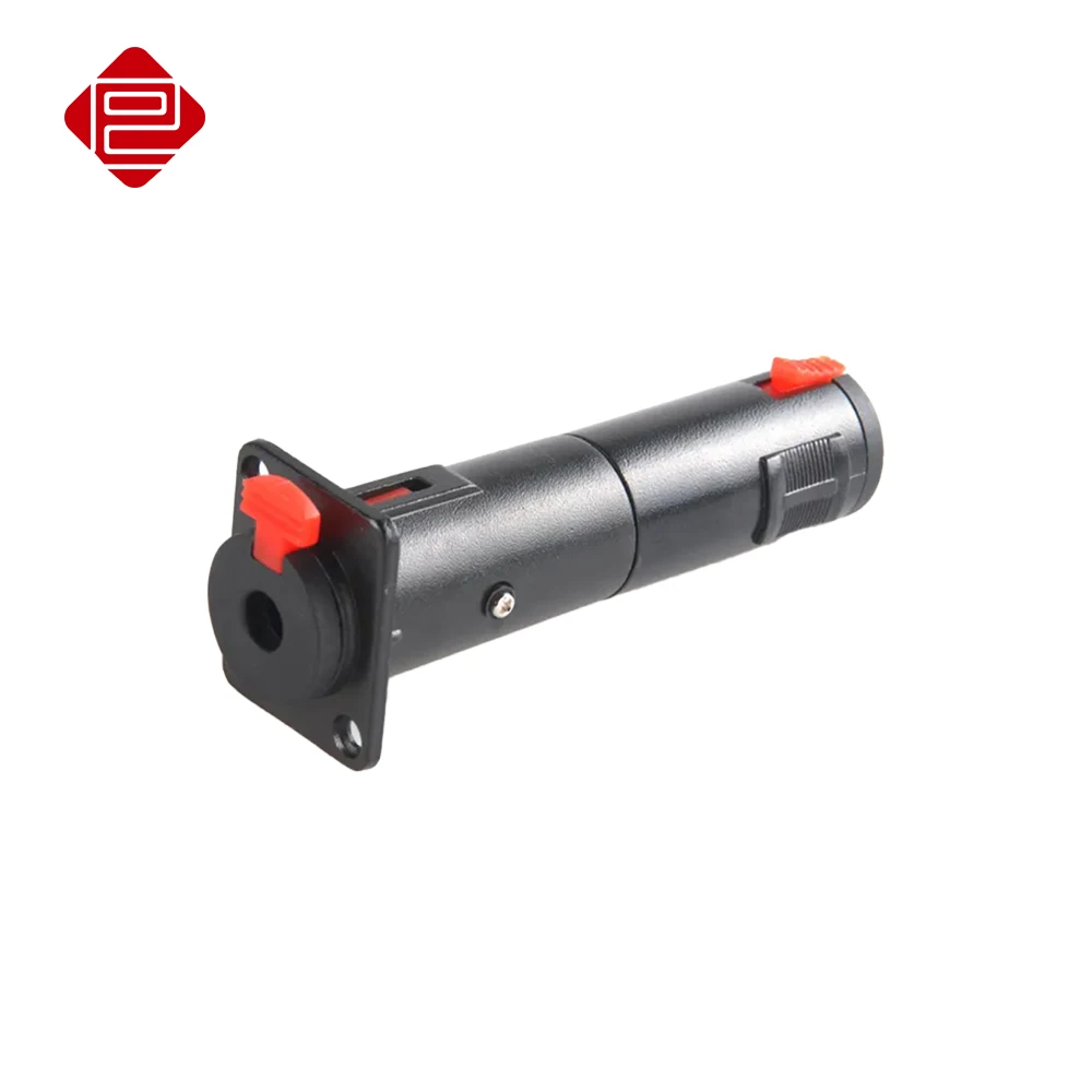 Pro-C 1/4 pouces 6.35mm TRS stéréo sans soudure femelle à femelle prise équilibrée adaptateur de montage sur panneau prise pour pédalier