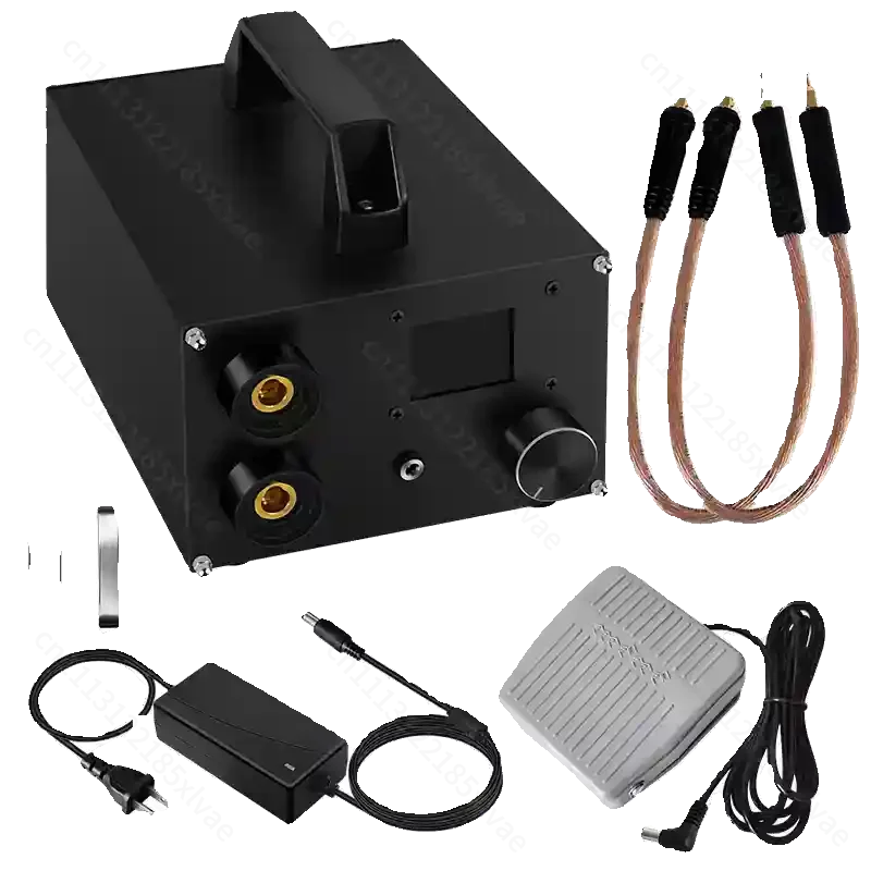 Portable Dual Pulse Energy Storage Soldering Tool Dual Capacitor Design 250 Level Adjustable Welder For 0.3mm Nickel Strip 18650