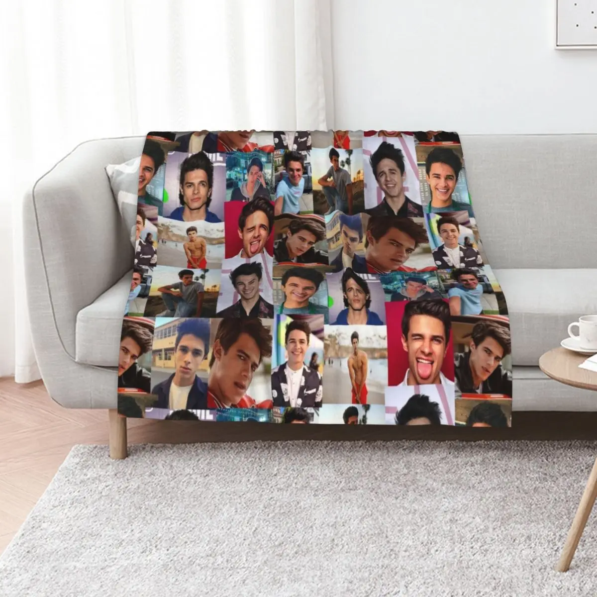 

Brent Rivera Collage Artwork Throw Blanket Large warm winter Picnic Sleeping Bag Blankets