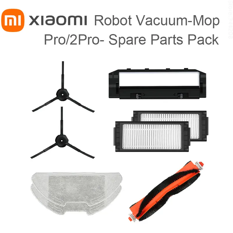 Original NEW XIAOMI MIJIA Robot Mop Pro 2Pro Vacuum Cleaner Accessories Mop Side Brush Pack Kits Main Brush Cover Spare Parts