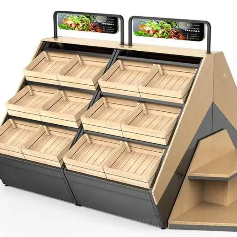 

Fruit and vegetable display rack fresh supermarket convenience store fruit and vegetable shelf store