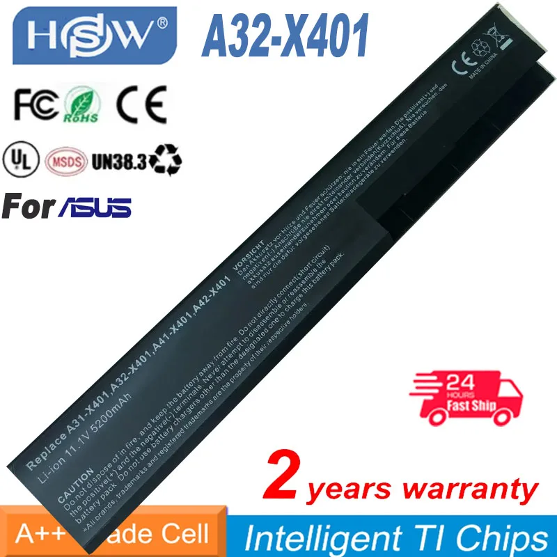 

10.8V 5200mAh A32-X401 Laptop Battery for ASUS F301 F401 X301 X301A X401 X401A X501 X501A S301A S401A A41-X401