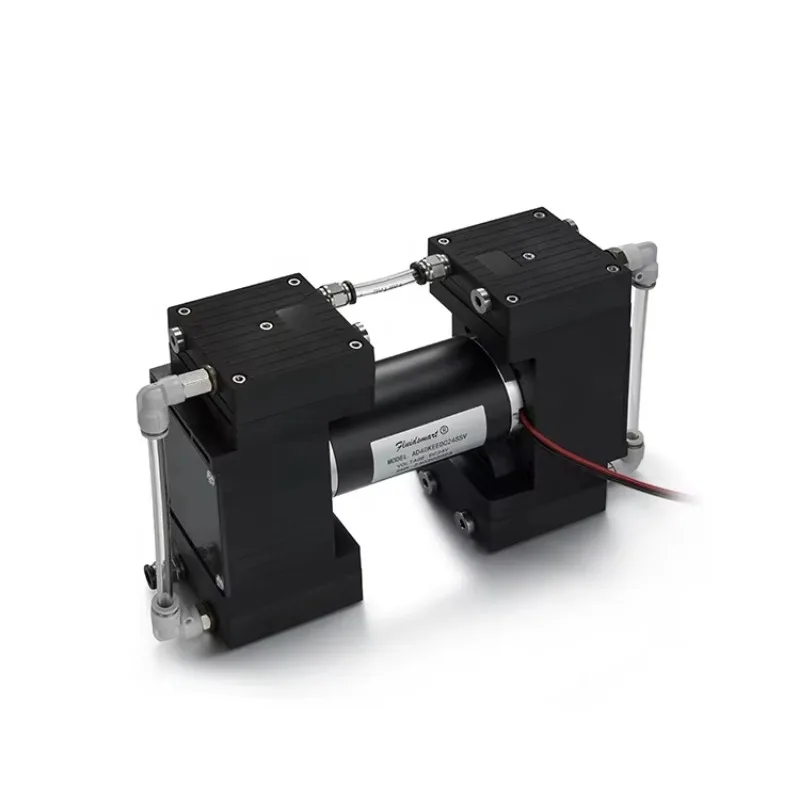 منخفضة الطاقة-990mbar عالية فراغ 24vdc مضخة تفريغ صغيرة مضخة هواء غشائية EPDM 45L/دقيقة تدفق مضخة صغيرة #2