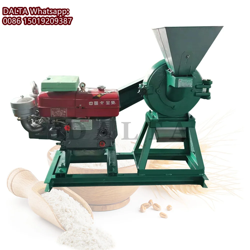 20HP Diesel Engine Corn Grinder Grinding Machine Flour Hammer Milling Machine Cassava Corn Maize Mill