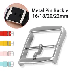 Metal Watch Buckle 16mm 18mm 20mm 22mm Stainless Steel Button Silicone/Leather/Nylon Watch Strap Clasp Watches Accessories