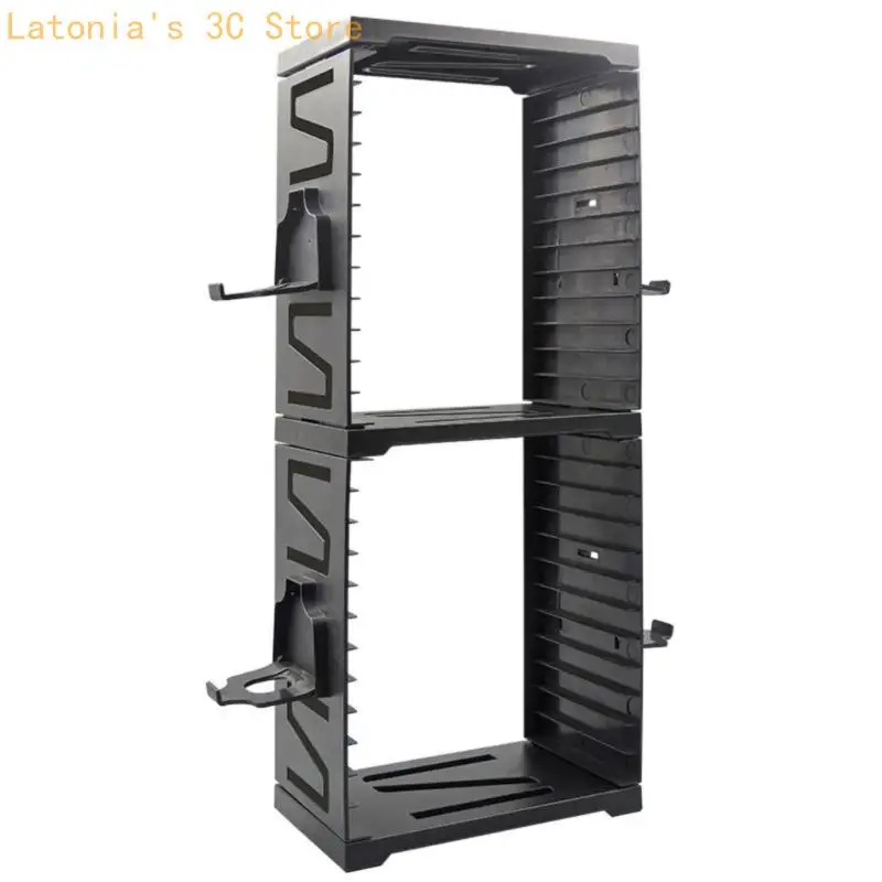 

X3UB Game Organization Tower Holds 24 Disc and Gaming Accessories Sturdy Display Tower for P5, P4, X1X/X1S Users
