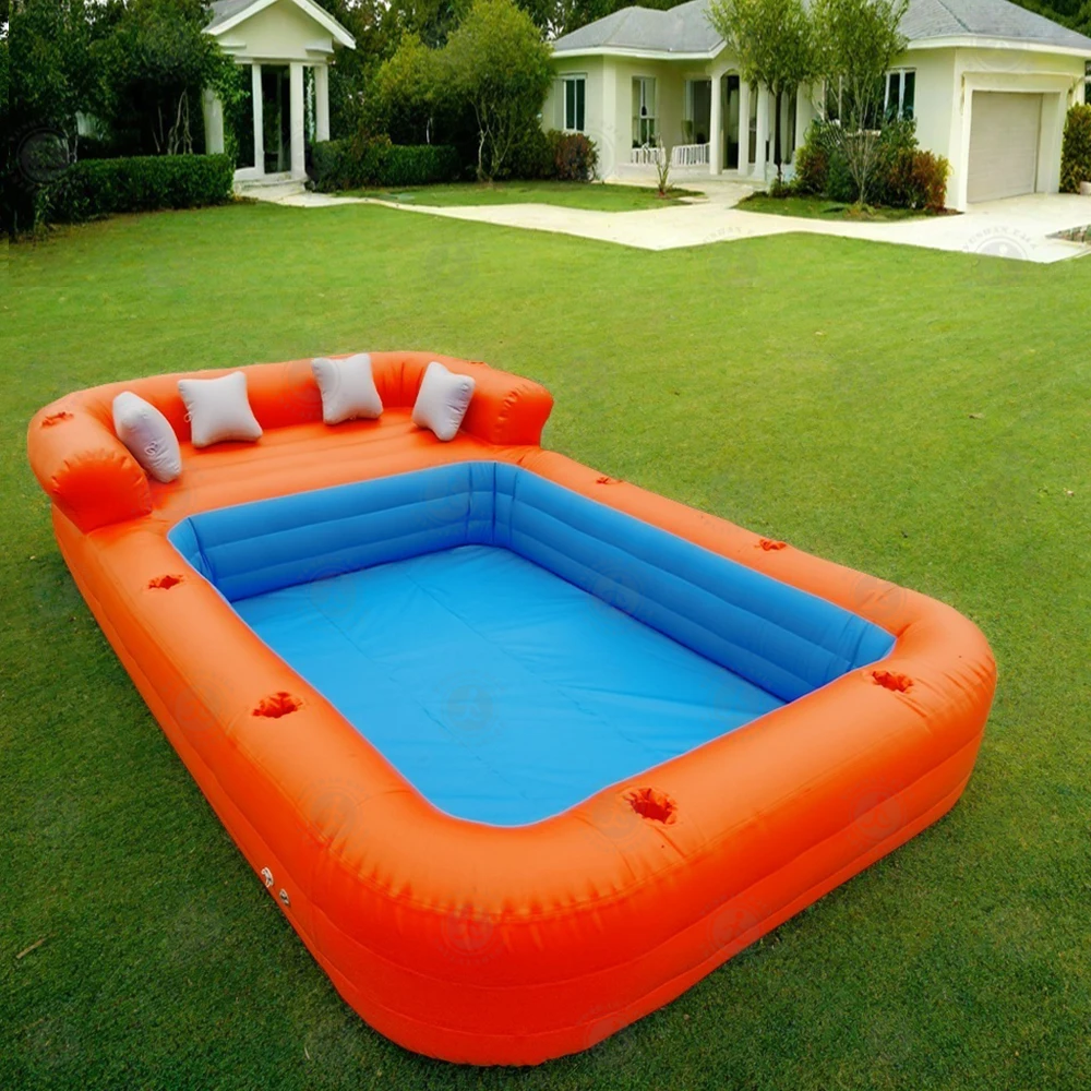 

PVC Inflatable Air Lounger Sofa Pool Float Lounger With Pillow For Adults Summer Water Fun Kids Swimming Pool