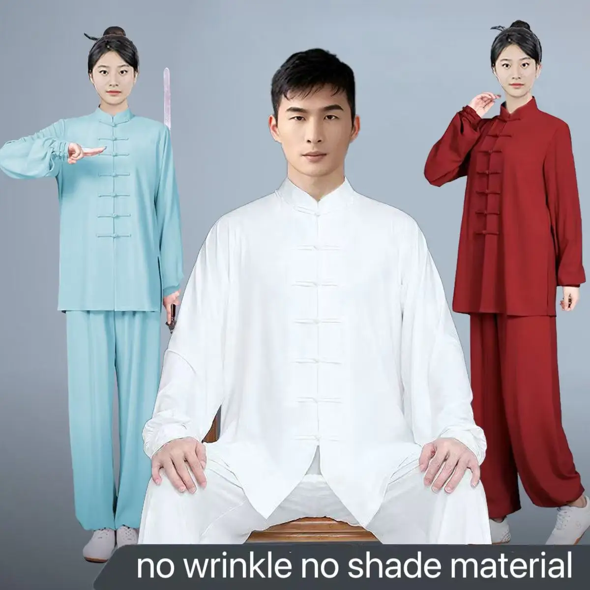 Spring Summer Tai Chi Clothing Traditional Wushu Martial Art Uniform Students Middle-aged Elderly Morning Exercise Suit Stage - Image 5