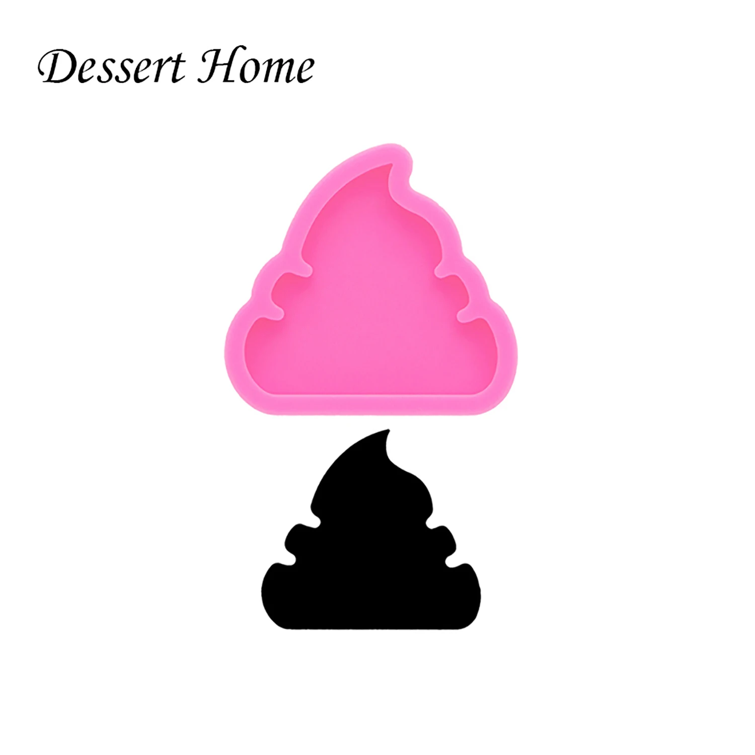 DY1201 Shiny Poop Resin mold Making Socket, Fondant Chocolate Crafts with Epoxy Art Diy Silicone Mold