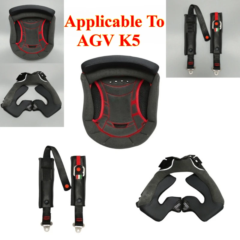 

1PCS Helmet Accessories Applicable To AGV K5 Cheek Pads Top Liner Replacement Parts Motorcycle Piezas De Repuesto