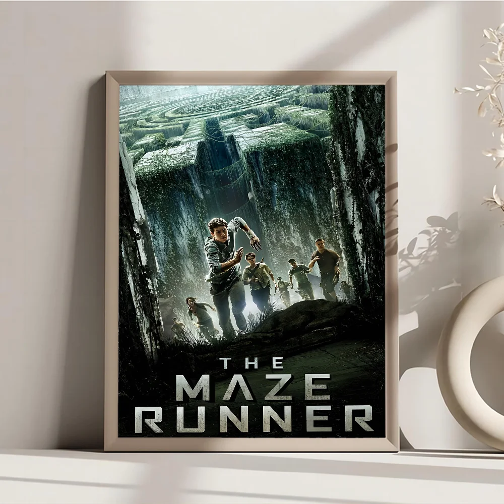 ملصقات لاصقة لفيلم عداء المتاهة ، ملصق ورق كرافت كلاسيكي ، لوحة جدارية ذاتية الصنع ، فن جمالي ، غرفة ، بار ، مقهى ، 1 * #5