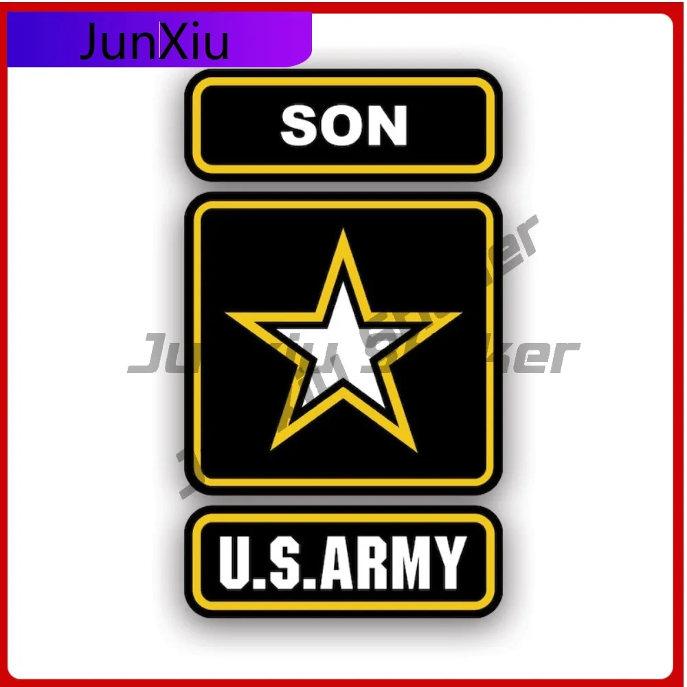 

Army Son Sticker Waterproof Outdoor Decals Funny Laptop Waterproof Vinyl Decal For Car Windows And Trunks High Quality Outdoor