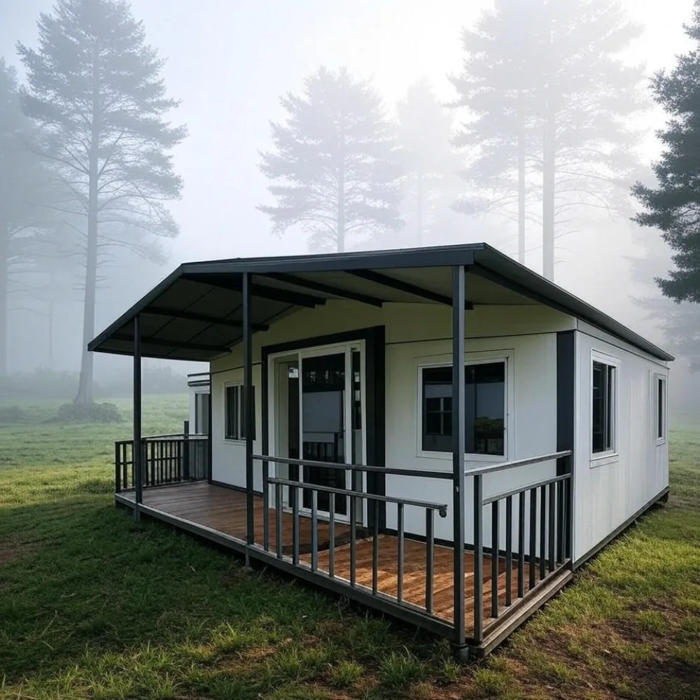 

40ft 20ft Container House Customizable Folding Twin Wing Steel Sandwich Panel Quick Assembly Kitchen Bath Expandable Home