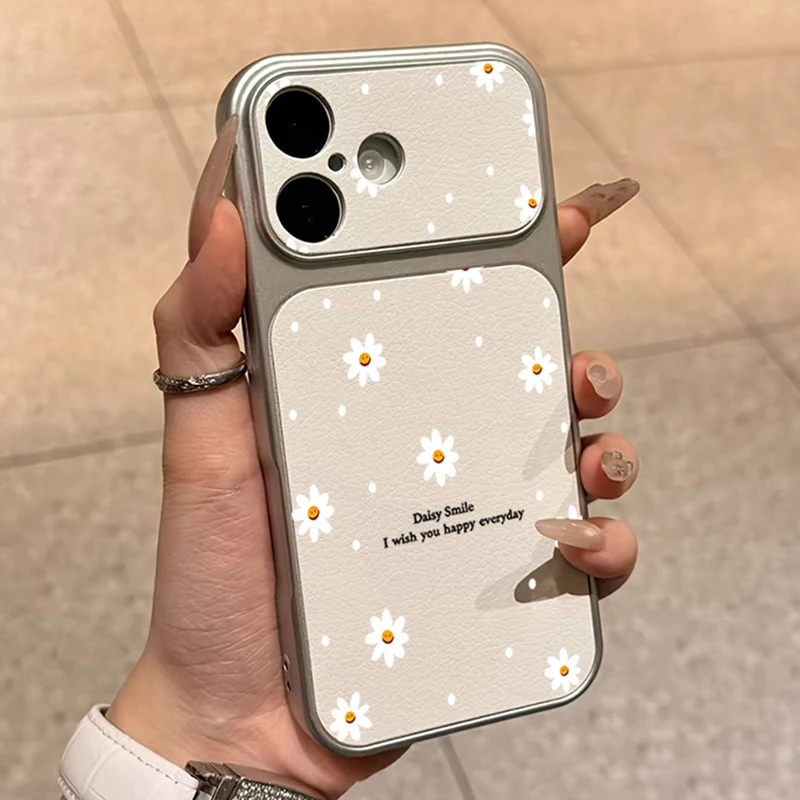 White Daisy Phone Case For Samsung Galaxy S26 Ultra S25 FE S24 S23 Plus S22 S21 Cover For A17 A37 A57 A56 A55 A54 A26 A25 Fundas