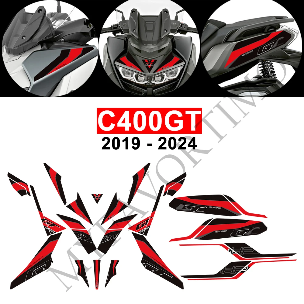 

For BMW C400GT C 400 GT C400 Decorative Sticker Kit Body Fender Shell Fairing Wheel Protector Decal 2019 - 2022 2023 2024