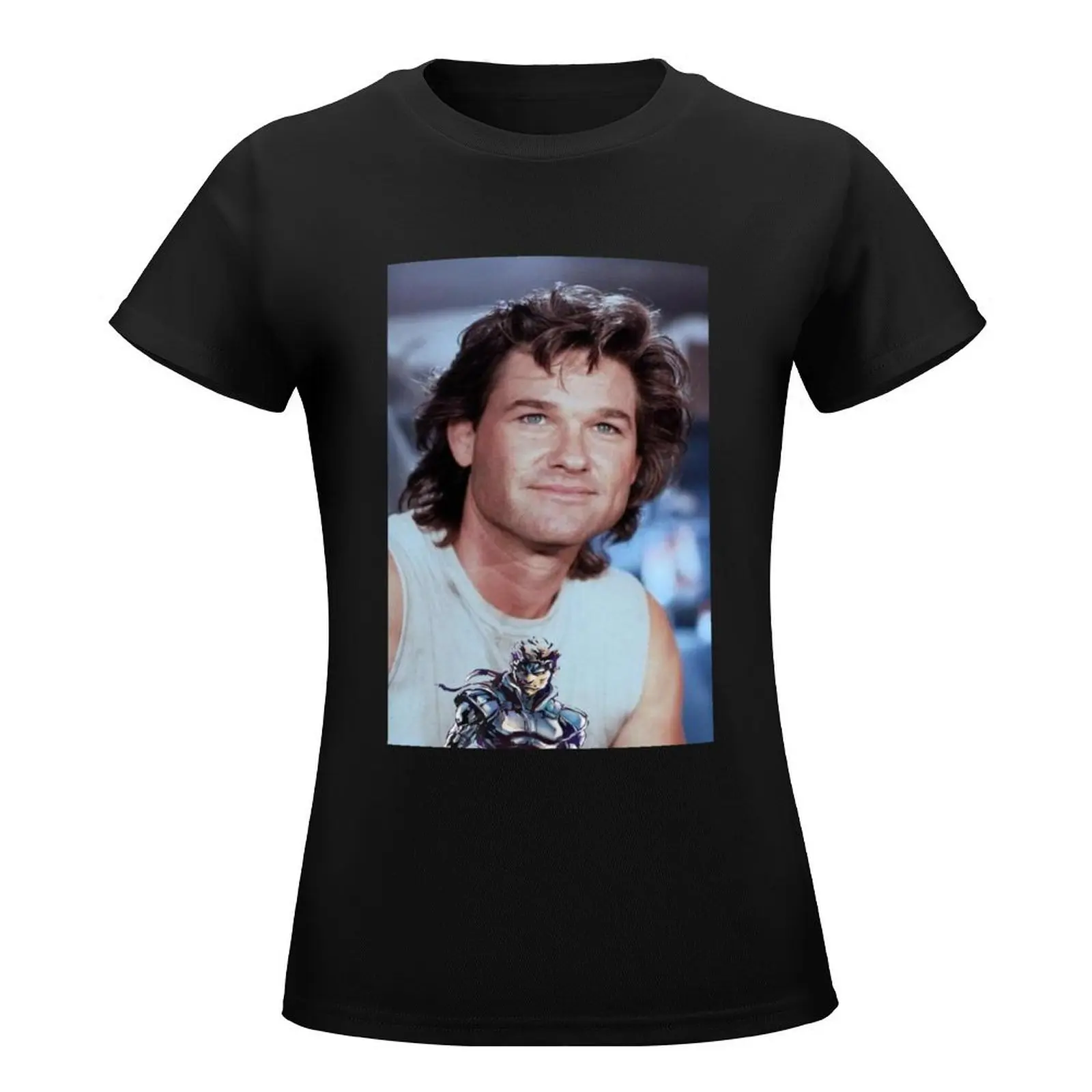 Kurt Russell - Solid Snake (Color Version) T-Shirt tees summer top korean fashion Aesthetic clothing white t-shirts for Women