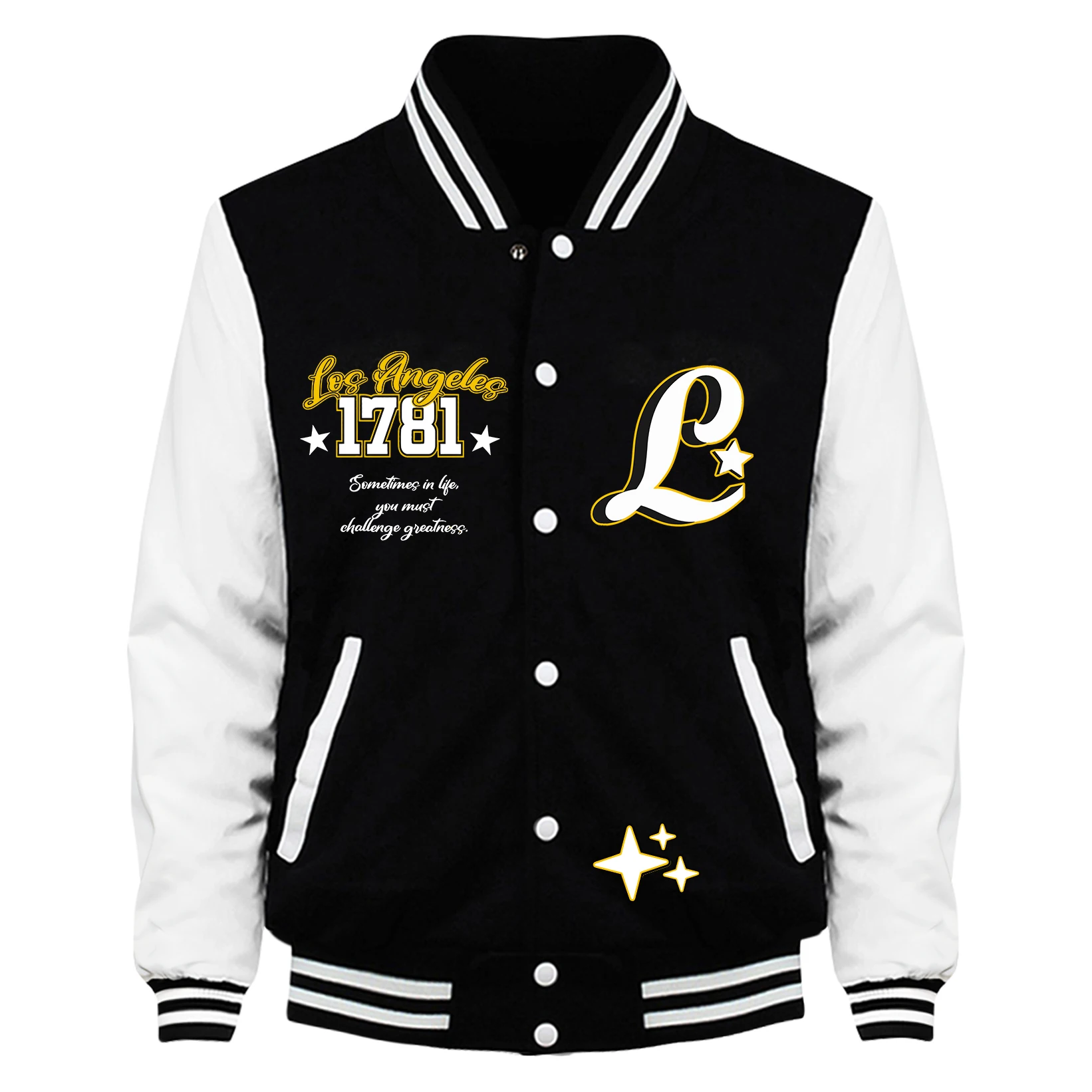 

Usa Letter L And Pentagram Men Baseball Jersey New Harajuku Baseball Jersey Autumn Streetwear Fleece American Top Loose Jacket