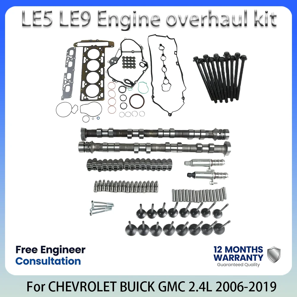 LE5 LE9 ENGINE Camshaft Cylinder Head Reconstruction Kit Set For 2.4L L4 GAS CHEVROLET BUICK PONTIAC SATURN GMC LaCross Captiva