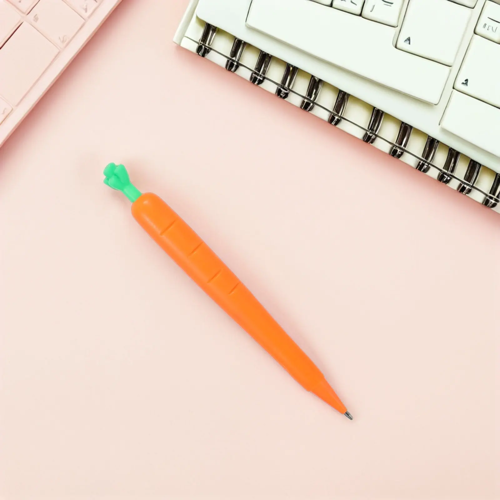 12Pcs Carrot Mechanical Pencils Cartoon Automatic Writing Pens School Supplies Creative Student Stationery Cute Silicone Grip