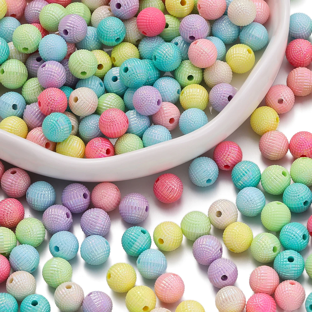 

50/100pcs 8/10mm Acrylic Solid Color Beads Mixed Color Round Spacer Beads for DIY Necklace Bracelet Jewelry Making Accessories